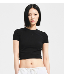 WOMEN SYMBOL LACE TEE BLACK