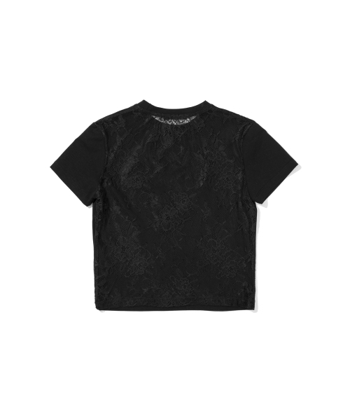 EXTRAORDINARY(エクストラオーディナリー)の「WOMEN SYMBOL LACE TEE BLACK(Tシャツ/カットソー・レディース・その他・FREE)」の4枚目の写真