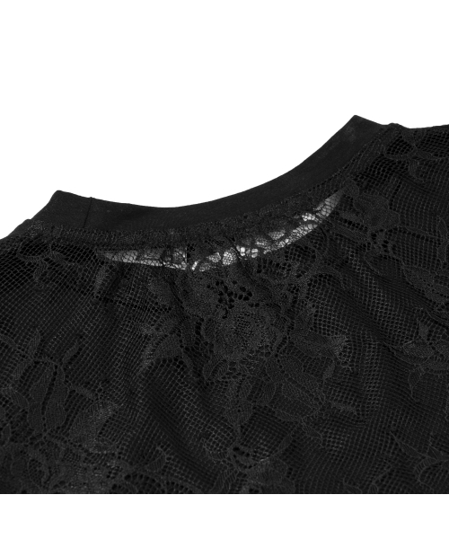EXTRAORDINARY(エクストラオーディナリー)の「WOMEN SYMBOL LACE TEE BLACK(Tシャツ/カットソー・レディース・その他・FREE)」の2枚目の写真