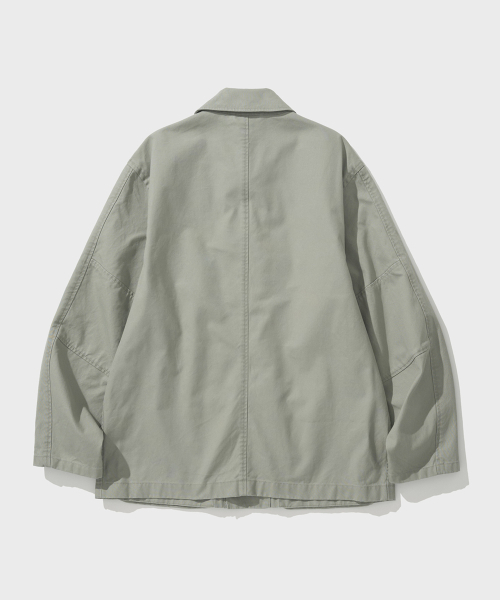 SHIRTER(シャーター)の「GERMAN DUCK DB WORK JACKET (LIGHT OLIVE)(その他アウター・メンズ・その他・SMALL/MEDIUM/LARGE)」の2枚目の写真