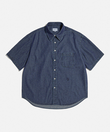 ESPIONAGE | Crest Denim S/S Over Shirt Dark Indigo(シャツ/ブラウス)