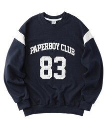 配色83 スウェットシャツ-ネイビー
