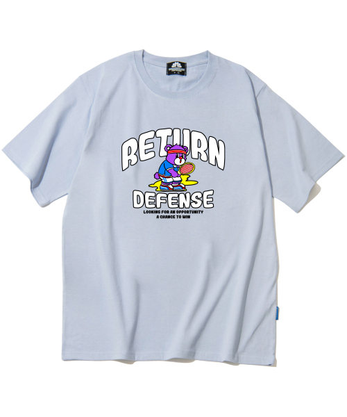 TRIPSHION(トリップション)の「ディフェンスベア グラフィックTシャツ - パープル(Tシャツ/カットソー・メンズ・その他・LARGE/MEDIUM/X-LARGE)」の1枚目の写真