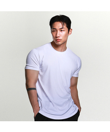 RVD（アールブイディー）の「トラベルウェアソフトタッチマッスルフィット半袖Tシャツ（メランジホワイト）（Tシャツ/カットソー）」