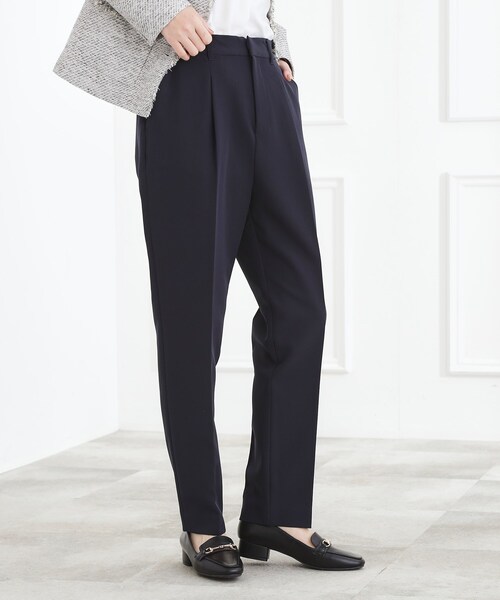 grove(グローブ)の「【マシンウォッシュ/防シワ/SS-3L】ストレッチテーパードパンツ(その他パンツ・レディース・ネイビー/ブラック/ナチュラル・02/03/04/05/00/01)」の13枚目の写真