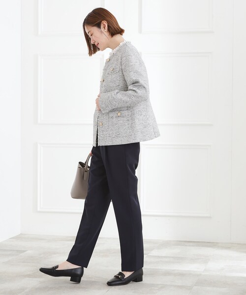 grove(グローブ)の「【マシンウォッシュ/防シワ/SS-3L】ストレッチテーパードパンツ(その他パンツ・レディース・ネイビー/ブラック/ナチュラル・02/03/04/05/00/01)」の15枚目の写真