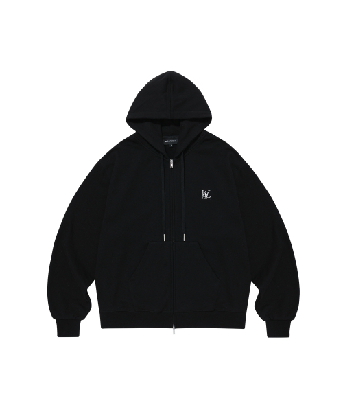 WOOALONG(ウアロン)の「(裏起毛)Signatureフードジップアップ (2色)(パーカー・レディース・その他・SMALL/MEDIUM/LARGE)」の2枚目の写真
