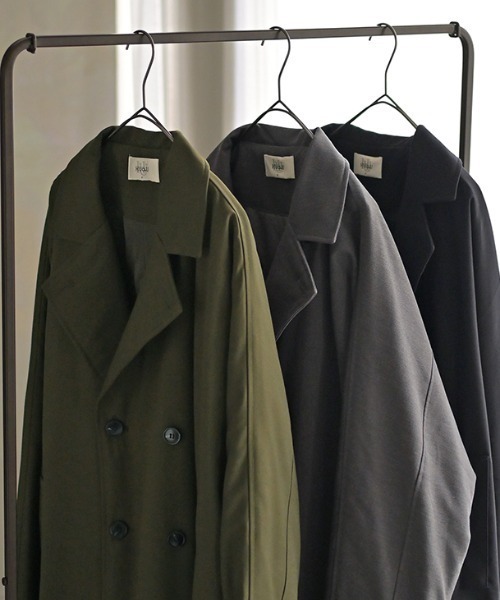 HUG.U(ハグユー)の「「ドルマンの上に着られる」 中綿トレンチコート(トレンチコート・レディース・グレー/ブラック/カーキ・FREE)」の15枚目の写真