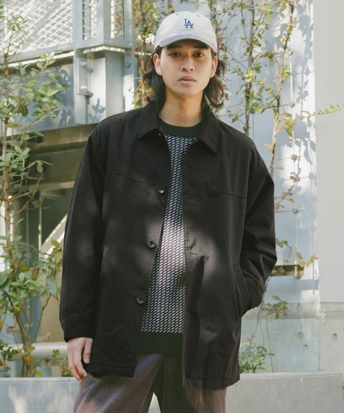 RAGEBLUE（レイジブルー）の「【AIRTHERMAL/エアサーマル】カラーカーコート（ステンカラーコート・メンズ・ブラック/レッド/ホワイト・MEDIUM/LARGE）」の15枚目の写真