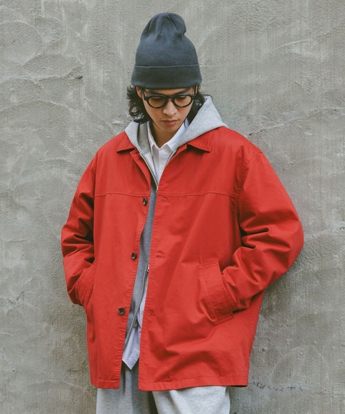 RAGEBLUE（レイジブルー）の「【AIRTHERMAL/エアサーマル】カラーカーコート（ステンカラーコート・メンズ・ブラック/レッド/ホワイト・MEDIUM/LARGE）」の21枚目の写真