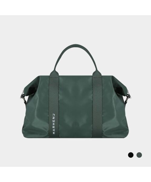 MARHEN.J(マルヘンジェイ)の「ベルサス (VERSUS) ナイロン ボストンバッグ(ショルダーバッグ・レディース・ブラック/グリーン・FREE)」の1枚目の写真