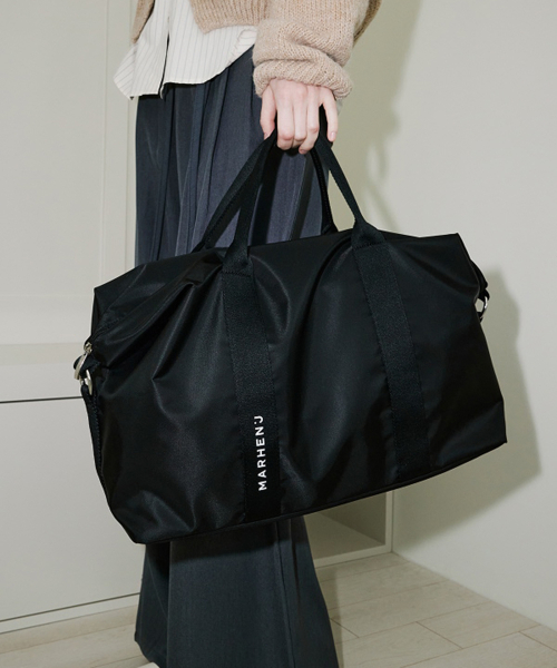 MARHEN.J(マルヘンジェイ)の「ベルサス (VERSUS) ナイロン ボストンバッグ(ショルダーバッグ・レディース・ブラック/グリーン・FREE)」の3枚目の写真