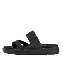 DIFFERSHOE（ディファーシュー）の「男性エイロンレザースティッチスリッパ5CM（サンダル）」