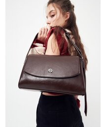 SEMICODE（セミコード）の「capture bag mini - crinkle choco brown（メッセンジャーバッグ）」