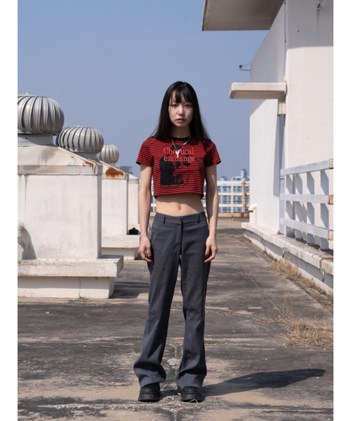 MOSQUITO MURDERERS(モスキートマーダラーズ)の「Chemical exchange CROP TOP-RED/BLACK(Tシャツ/カットソー・レディース・その他・FREE)」の2枚目の写真
