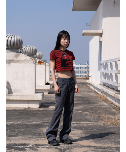 MOSQUITO MURDERERS(モスキートマーダラーズ)の「Chemical exchange CROP TOP-RED/BLACK(Tシャツ/カットソー・レディース・その他・FREE)」の3枚目の写真