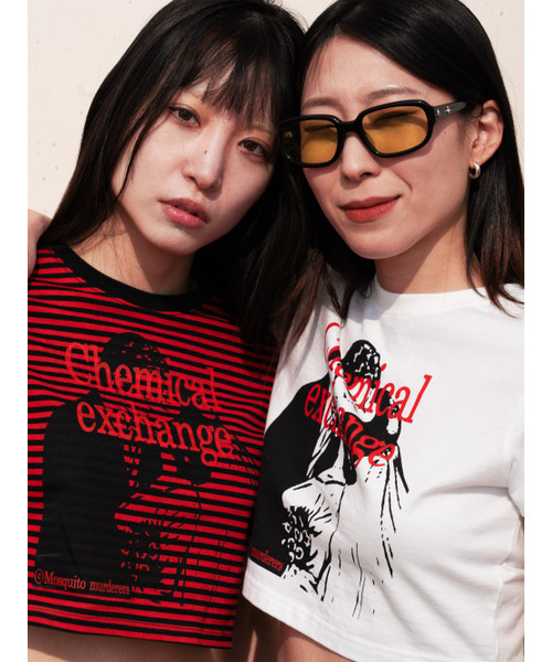 MOSQUITO MURDERERS(モスキートマーダラーズ)の「Chemical exchange CROP TOP-RED/BLACK(Tシャツ/カットソー・レディース・その他・FREE)」の5枚目の写真