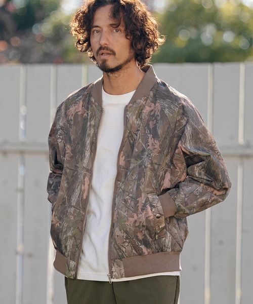 CAMBIO(カンビオ)の「mj11315- カモフラージュ総柄ナイロンブルゾン(CMB-R0189)(ナイロンジャケット・メンズ・グリーン/レッド・S/M/L)」の9枚目の写真