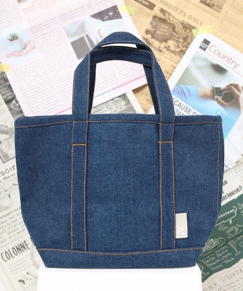 ROOTOTE(ルートート)の「ROOTOTE デニムランチトート(トートバッグ・メンズ・ネイビー/サックスブルー・FREE)」の1枚目の写真