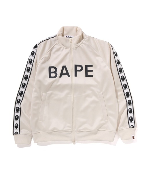 A BATHING APE（アベイシングエイプ）の「BAPE TRACK JACKET（ジャージ・メンズ・グレー/アイボリー/ブラック・LARGE/MEDIUM/X-LARGE）」の2枚目の写真