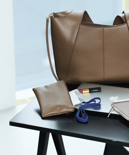 kariさんコラボ】ポーチ付き多機能オープントート/A4/通勤/16インチPC