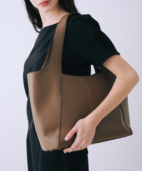 再入荷/kariさんコラボ】ポーチ付き多機能オープントート/A4/通勤/16