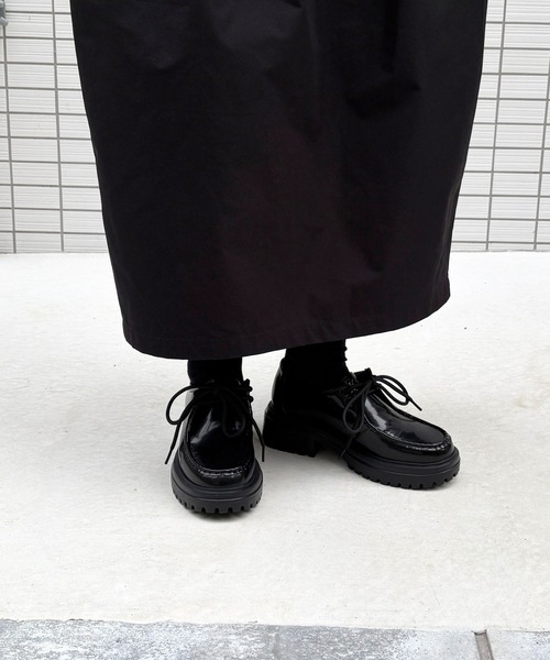 Tomieco(トミエコ)の「レースアップモカシン マニッシュ(モカシン/デッキシューズ・レディース・ベージュ/ダークブラウン/ブラック・XXL/LL/L/M/S)」の5枚目の写真