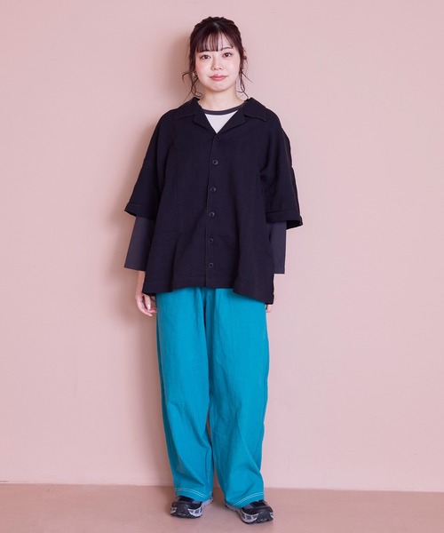 MARKEY'S（マーキーズ）の「タックイージーパンツ/おとな（その他パンツ・レディース・ホワイト系その他/ベージュ系その他/ピンク/グリーン/チャコール/ブルー系その他/イエロー・160cm/170cm）」の5枚目の写真