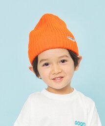キッズのニットキャップ/ビーニー（オレンジ/橙色系）ファッション通販