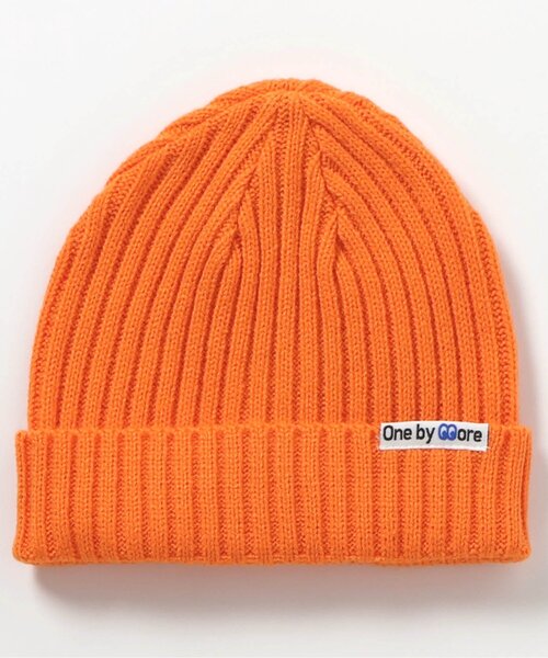 BREEZE（ブリーズ）の「one by more カラバリニット帽（ニットキャップ/ビーニー・キッズ・オレンジ/イエロー/ピンク/ブラック/ブルー・50/54/58）」の10枚目の写真
