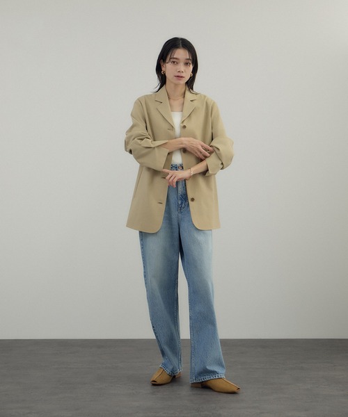 AMERICANA（アメリカーナ）の「【Americana（アメリカーナ） for SALON】シングルジャケット/セットアップ対応（テーラードジャケット・レディース・ダークブラウン/ベージュ・FREE）」の6枚目の写真