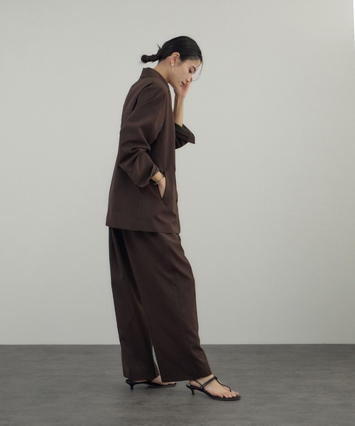 AMERICANA（アメリカーナ）の「【Americana（アメリカーナ） for SALON】シングルジャケット/セットアップ対応（テーラードジャケット・レディース・ダークブラウン/ベージュ・FREE）」の7枚目の写真