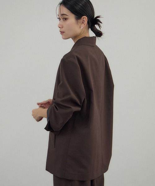 AMERICANA（アメリカーナ）の「【Americana（アメリカーナ） for SALON】シングルジャケット/セットアップ対応（テーラードジャケット・レディース・ダークブラウン/ベージュ・FREE）」の11枚目の写真