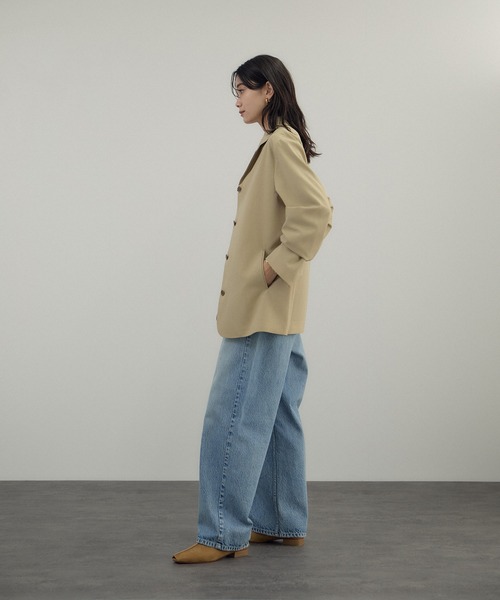 AMERICANA（アメリカーナ）の「【Americana（アメリカーナ） for SALON】シングルジャケット/セットアップ対応（テーラードジャケット・レディース・ダークブラウン/ベージュ・FREE）」の14枚目の写真