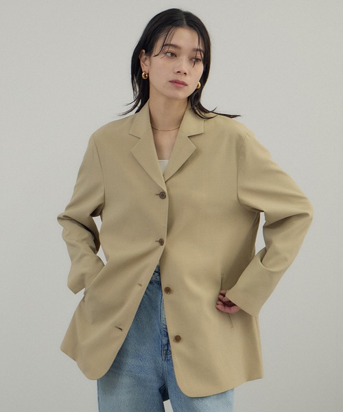 AMERICANA（アメリカーナ）の「【Americana（アメリカーナ） for SALON】シングルジャケット/セットアップ対応（テーラードジャケット・レディース・ダークブラウン/ベージュ・FREE）」の15枚目の写真