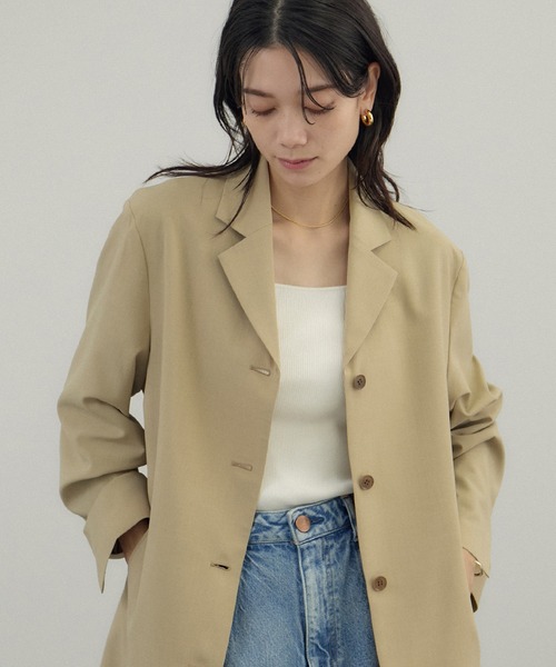 AMERICANA（アメリカーナ）の「【Americana（アメリカーナ） for SALON】シングルジャケット/セットアップ対応（テーラードジャケット・レディース・ダークブラウン/ベージュ・FREE）」の16枚目の写真