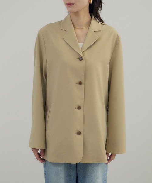 AMERICANA（アメリカーナ）の「【Americana（アメリカーナ） for SALON】シングルジャケット/セットアップ対応（テーラードジャケット・レディース・ダークブラウン/ベージュ・FREE）」の17枚目の写真