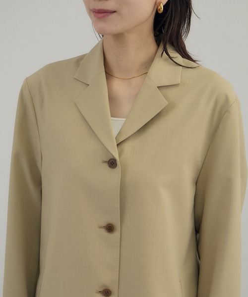 AMERICANA（アメリカーナ）の「【Americana（アメリカーナ） for SALON】シングルジャケット/セットアップ対応（テーラードジャケット・レディース・ダークブラウン/ベージュ・FREE）」の20枚目の写真