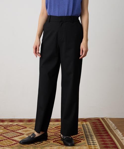 DECOY SINCE 1981（デコイシンスイチキュウハチイチ）の「ストレッチストレートパンツ【裏地付き・ウエストゴム】（その他パンツ・レディース・ブラック/ベージュ/モカ・64/67/70/76/80）」の7枚目の写真