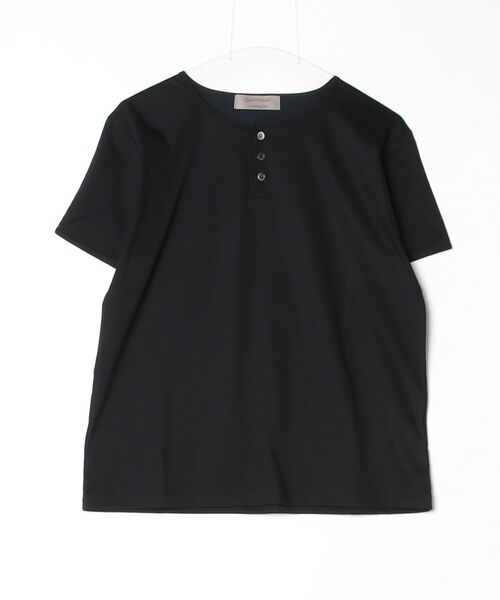 International Gallery BEAMS（インターナショナルギャラリービームス）の「Q/O H/NECK T（Tシャツ/カットソー・メンズ・オフホワイト/ブラック/ネイビー・MEDIUM/LARGE/SMALL）」の3枚目の写真