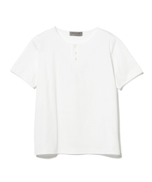International Gallery BEAMS(インターナショナルギャラリービームス)の「QUATTROCCHI / スムースコットン ヘンリーネック Tシャツ(Tシャツ/カットソー・メンズ・オフホワイト/ブラック/ネイビー・MEDIUM/LARGE/SMALL)」の12枚目の写真