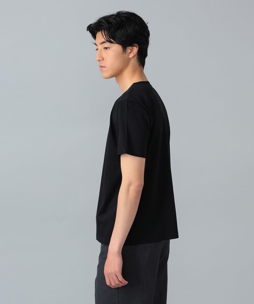 International Gallery BEAMS(インターナショナルギャラリービームス)の「QUATTROCCHI / スムースコットン ヘンリーネック Tシャツ(Tシャツ/カットソー・メンズ・オフホワイト/ブラック/ネイビー・MEDIUM/LARGE/SMALL)」の7枚目の写真