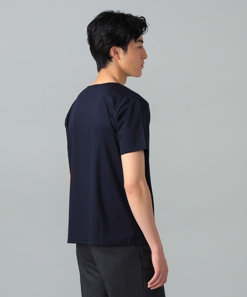 International Gallery BEAMS(インターナショナルギャラリービームス)の「QUATTROCCHI / スムースコットン ヘンリーネック Tシャツ(Tシャツ/カットソー・メンズ・オフホワイト/ブラック/ネイビー・MEDIUM/LARGE/SMALL)」の18枚目の写真