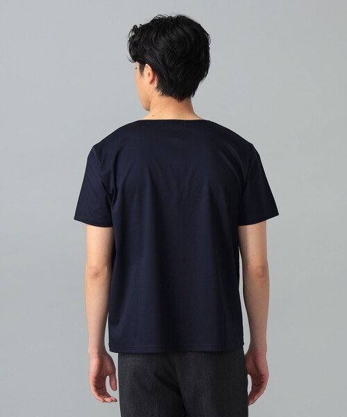 International Gallery BEAMS(インターナショナルギャラリービームス)の「QUATTROCCHI / スムースコットン ヘンリーネック Tシャツ(Tシャツ/カットソー・メンズ・オフホワイト/ブラック/ネイビー・MEDIUM/LARGE/SMALL)」の19枚目の写真