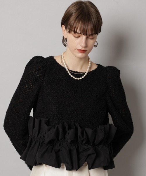 新品 CADUNE　裾バルーンブラウス 裾バルーンブラウス（シャツ/ブラウス）｜CADUNE（カデュネ）の