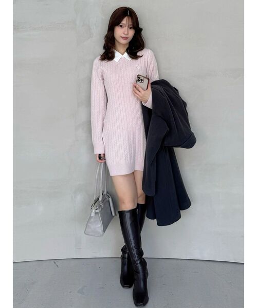 セール】U.S. POLO ASSN.別注 ケーブルニットワンピース（ワンピース