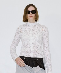 ジョゼムーン　 リキッドレーストップス LIQUIDE LACE BLOUSE/リキッドレースブラウス（シャツ/ブラウス