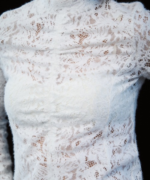 LIQUIDE LACE TOPS/リキッドレーストップス（Tシャツ/カットソー