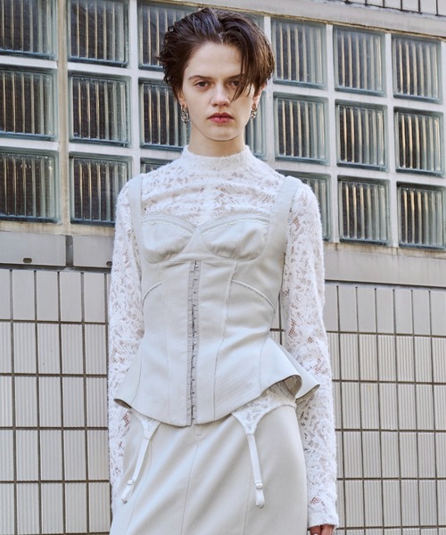 LIQUIDE LACE TOPS/リキッドレーストップス（Tシャツ/カットソー