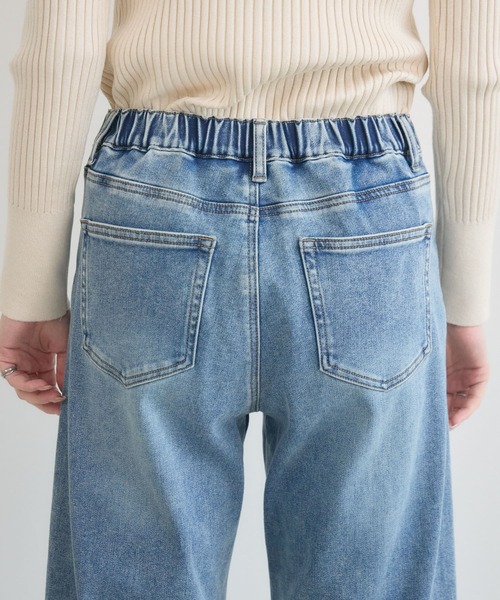 KATHARINE ROSS（キャサリンロス）の「【KATHARINE ROSS】裏毛起毛デニム3Dパンツ（デニムパンツ・レディース・ネイビー/ライトブルー・MEDIUM）」の9枚目の写真